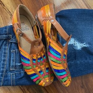 ALL SIZES Women Mexican leather Huaraches NEW